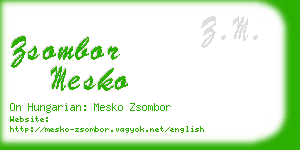 zsombor mesko business card